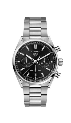 TAG Heuer Carrera Calibre Heuer 02 42 Stainless Steel / Black / Bracelet